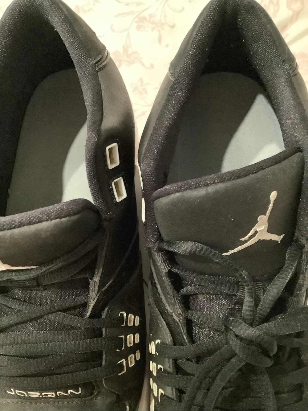 Jordan Black and White High-Top Sneakers